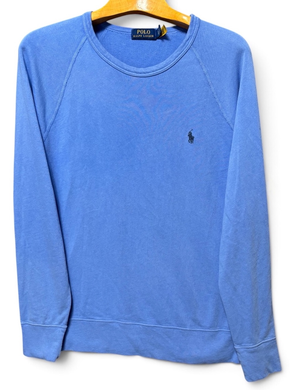 Polo Ralph Lauren Unisex Spa Terry Crewneck Sweatshirt Light Blue Size L